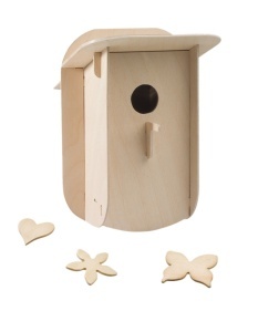 Set de constructie din lemn "Cuib" debitat cu laser Pebaro