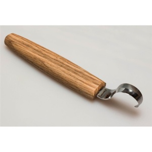 SK1Oak Cutit de cioplit linguri 25mm, cu maner de stejar, BeaverCraft - Img 10