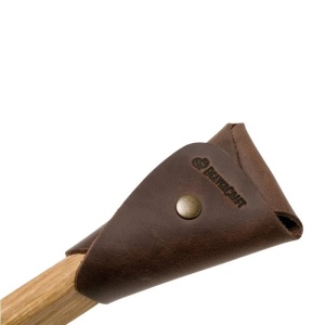 SK2SOak Cutit de cioplit linguri 30mm, cu maner de stejar si teaca de piele, BeaverCraft - Img 8