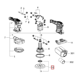 SKIL 2826632001, Kit placa de baza pentru slefuitoarele 7480 si 3745 - Img 2