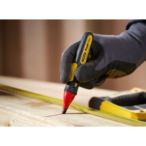 Stanley 0-47-315, Set 3 markere Fatmax, negru, albastru si rosu, permanente cu varf lat - Img 7