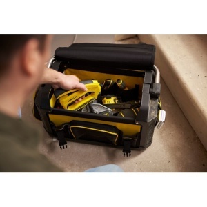 Stanley 1-79-213, Geanta pentru scule cu maner metalic Fatmax, baza rigida si impermeabila, din material textil, 20" - Img 4