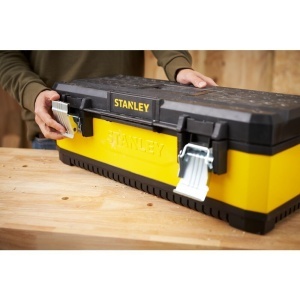 Stanley 1-95-614, Cutie de scule galvanizata din metal+plastic, 26inch - Img 8