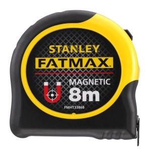 Stanley FMHT0-33868, ruleta magnetica fatmax 8m, Mylar®, BladeArmor, tru-zero, rupere la 3.2m, magnet detasabil, 8m x 32mm, blister