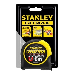 Stanley FMHT0-33868, ruleta magnetica fatmax 8m, Mylar®, BladeArmor, tru-zero, rupere la 3.2m, magnet detasabil, 8m x 32mm, blister - Img 4