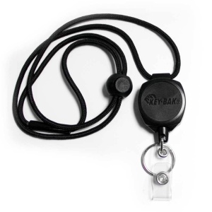 Suport de chei retractabil, cu cablu kevlar de 60 cm si snur, Sidekick Key-Bak