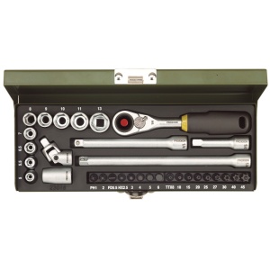 Trusa de biti si chei tubulare pentru ingineri, Proxxon 23078, 1/4", 32 buc - Img 3