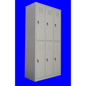 Vestiar metalic cusetat 3x2 cusete "MAXI",889x450x1800 mm - Img 2