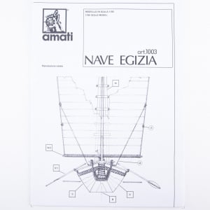 1003 Planuri constructie navomodel Amati Nava Egipteana