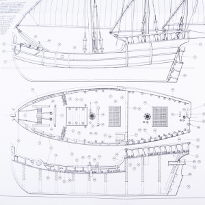 1011 Planuri constructie navomodel Amati Nina, 1492 - Img 3