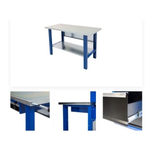 1500-16 Banc de lucru 1500mm cu blat din fier zincat