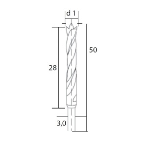 28876 Set burghie HSS cu pin pentru centrare, Proxxon - Img 11