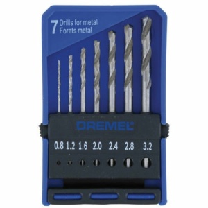 628 Set 7 burghie de precizie , 0.8-3.2mm, Dremel