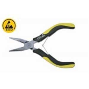 64733 Cleste cu varfuri semirotunde,drepte ESD, cu maner bimaterial - Img 2