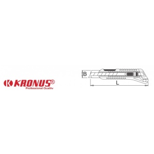 7556/1AS Cutter industrial 18 mm + Set 10 lame schimb C60, KRONUS - Img 3