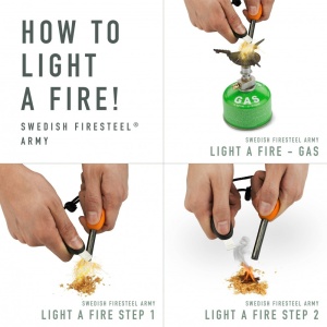 Amnar Swedish FireSteel BIO army 2in1, LIGHT MY FIRE - Img 21