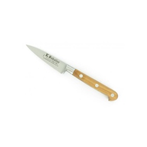 AOOFF7OLIVIER Cutit decojit, olive, lungime 7cm, otel carbon, maner din lemn de maslin, Sabatier Au Carbone - Img 2