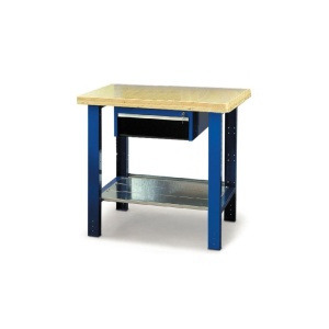 Banc de lucru 1000mm cu blat din lemn de fag si sertar - Img 2