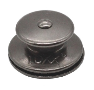 Buton superior nichelat negru pentru sisteme de fixare LOXX