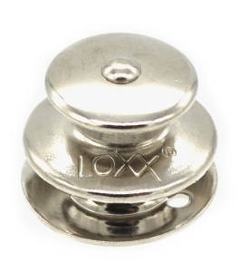 Buton superior XL nichelat cu surub lung pentru sisteme de fixare LOXX