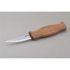 C4 Cutit de cioplit Sloyd cu maner de stejar, BeaverCraft - Img 8