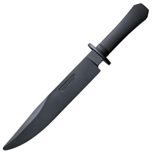 Cutit de antrenament Cold Steel Rubber Training Laredo Bowie CS-92R16CCB, Santoprene, pentru tehnici tactice si autoaparare