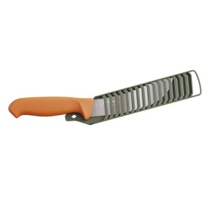 Cutit pentru jupuire Morakniv Hunting Skinning (S), lama rigida cu tais curbat din otel inoxidabil suedez, 146 mm - Img 3