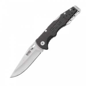 Cutit pliabil SOG Salute Mini Bead Blasted FF1001-CP, lama 8Cr13MoV, Lockback, maner G10, EDC Tactical Folder - Img 18