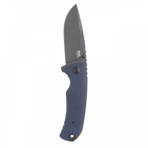 Cutit pliabil SOG Tellus ATK Squid Ink Yellow 11-06-03-43, lama Clip Point CRYO 440C, ATK Lock, maner GRN galben, EDC Outdoor - Img 4