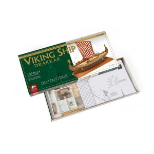 Drakkar viking-sec XVIII-XIX, Navomodel Amati, Scara 1:50, Lungime 44cm