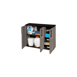 Dulap utilitar plastic 3 usi Free1020x370x840 mm, cu 1 polita - Img 4