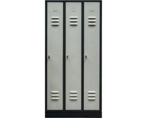 Fișet metalic 3 uși FAM MD35 890x450x1800 mm, cu poliță și bară de haine