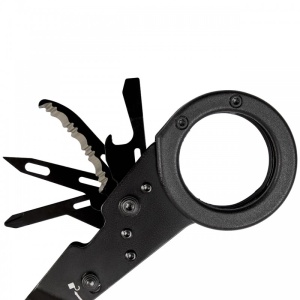 Foarfeca multifunctionala SOG ParaShears Black, 11 functii, Compound Leverage, foarfeca medicala de salvare cu husa nylon - Img 9