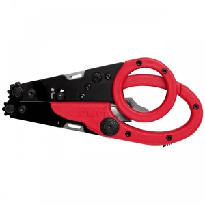Foarfeca multifunctionala SOG ParaShears Red, 11 functii, Compound Leverage, foarfeca medicala de salvare cu husa nylon - Img 6