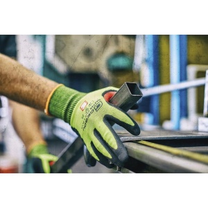 Gebol, Manusi de protectie Master Cut C Plus, protectie impotriva taierii, acoperire cu spuma de nitril, finisaj nisipos, uz profesional, marimea 9/L - Img 5