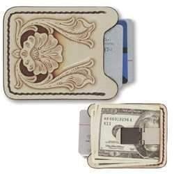 Kit clip pentru bani si husa pentru card Tandy Leather SUA - Img 7
