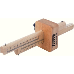 Marcator dublu de dimensiuni, cu 2 opritoare, Pinie