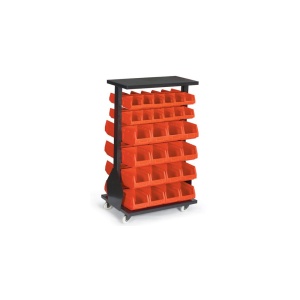 MAT.20 Stand mobil 56 cutii organizare / depozitare piese