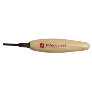 Micro dalta adanca cu varf in V la 45° pentru sculptura in lemn, Flexcut - Img 3