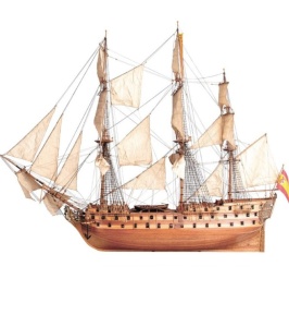 Navomodel nava in linie San Juan Nepomuceno, scara 1:90 - Artesania Latina
