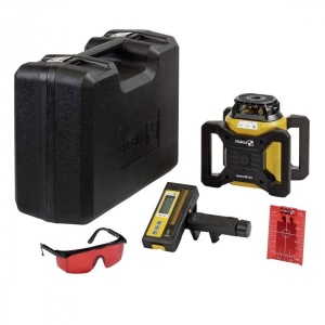 Nivela laser rosu rotativ, 600 m diametru, cu receptor REC 160 RG, Stabila
