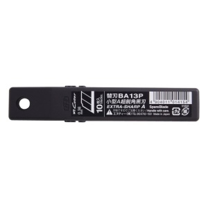 NT Cutter BA-13P Set 10 Lame Negre Segmentate 9mm - Img 5