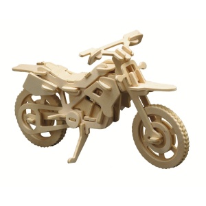 Pebaro 850/6, Kit constructie din lemn, motocicleta Off-Road, 56 piese - Img 2