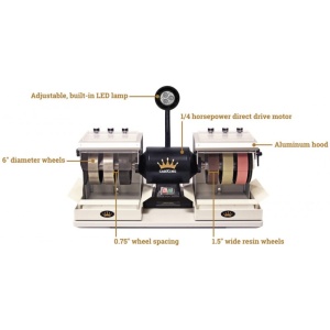 Polizor pietre / minerale/ metal / sticla - CabKing-6V3 6" - Img 2