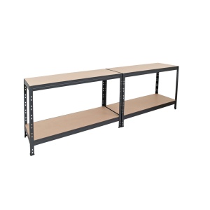Raft metalic depozitare 180 x 160 x 60 cm, antracit, 4 polite, 250 kg/polita - Img 3