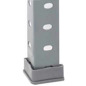 Raft metalic depozitare 5 polite, 80 kg / polita, 180 x 90 x 40 cm, gri - Img 3