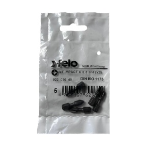 Set 5 biti Felo, seria Impact profil Philips, C6.3, PH2, 25mm