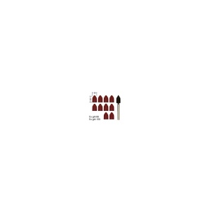 Set ax si tamburi conici, din corindon, 9x13mm, GR80 si GR150 , Proxxon 28987 - Img 6