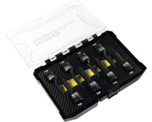 Set capete chei impact torx WGB TX30-TX80 1/2", 8 piese - Img 2