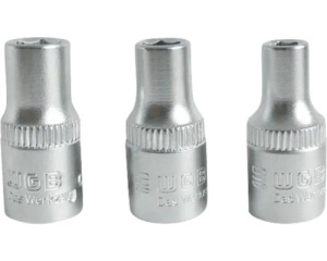 Set capete cheie tubulară WGB 4+5+6 mm 1/4", 3 piese